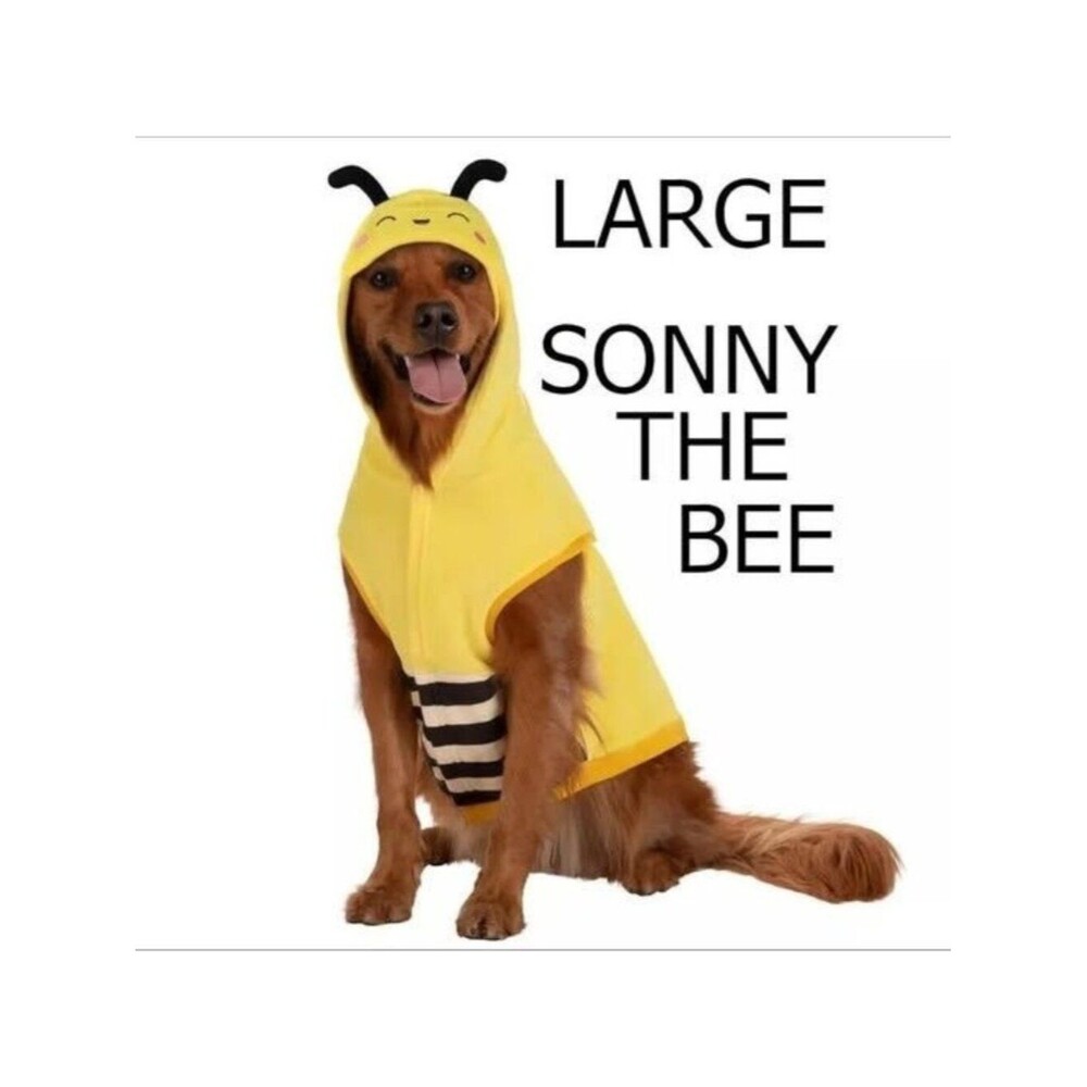 NEW L squishmallows Sonny the bee dog hoodie